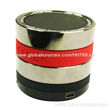 Portable Speaker for iPhone, iPod and MP3 Player, Supports T-Flash Card, with LED FunctionNew